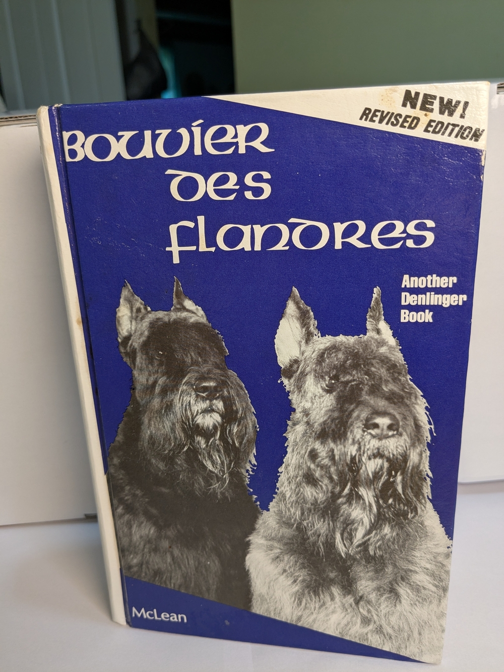 Bouvier des Flandres Book -  by McLean. Signed